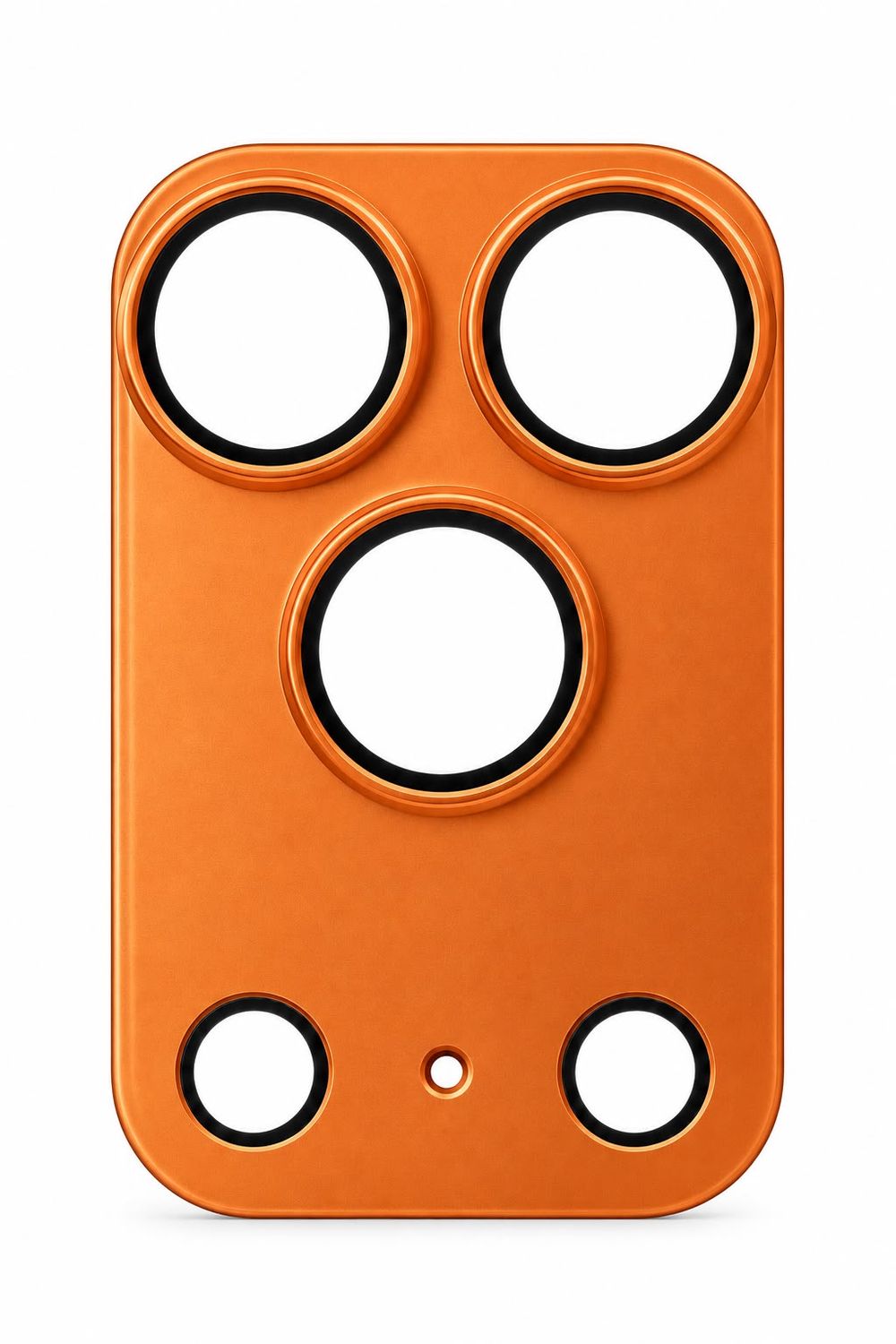 High Quality Metal Camera Lens Protector for 17 Pro- Orange