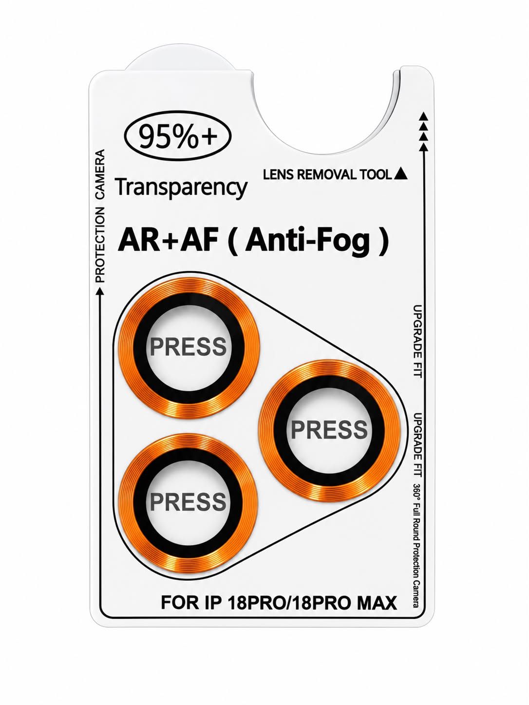 INDIVIDUAL COLOR CAMERA LENS IPHONE 18 PRO -ORANGE