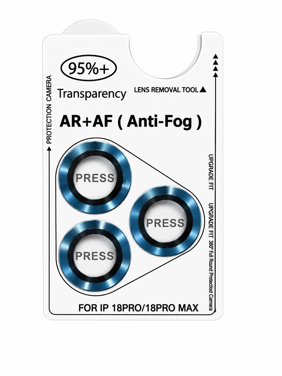 INDIVIDUAL COLOR CAMERA LENS IPHONE 18 PRO -SEA BLUE