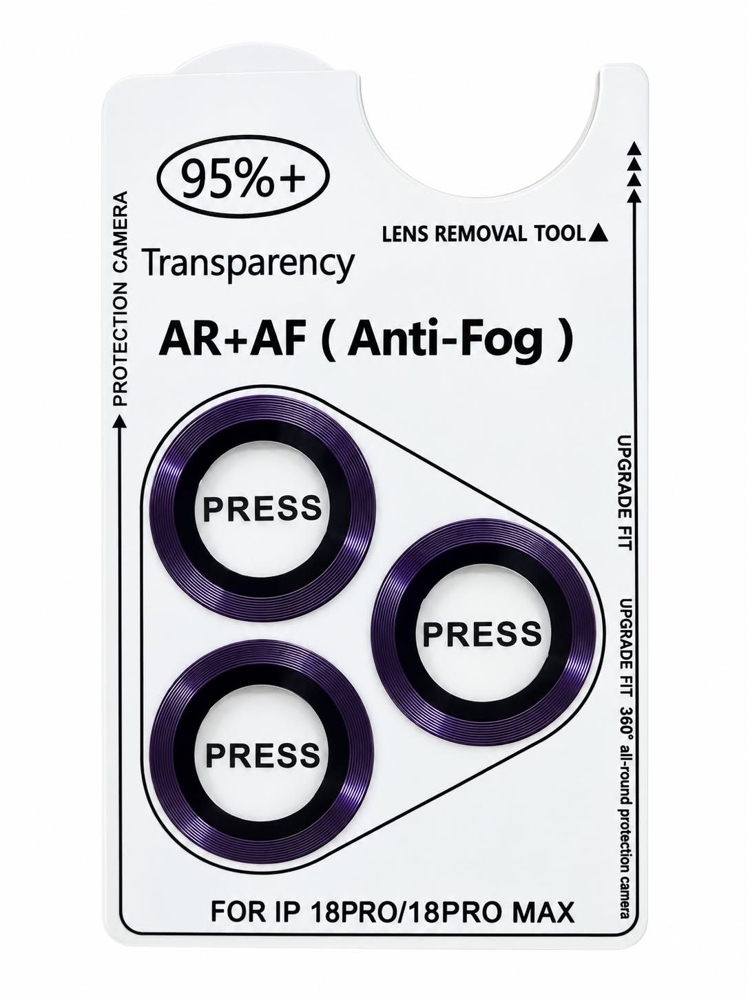 INDIVIDUAL COLOR CAMERA LENS IPHONE 18 PRO MAX  - DARK PURPLE