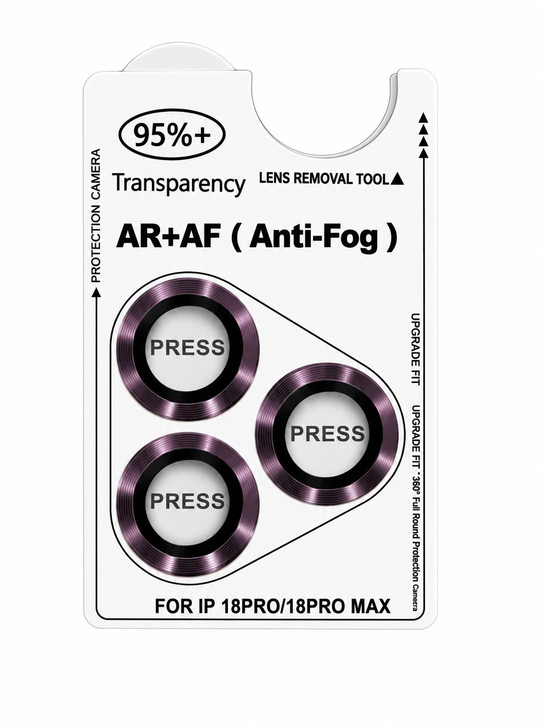 INDIVIDUAL COLOR CAMERA LENS IPHONE 18 PRO -WINE RED