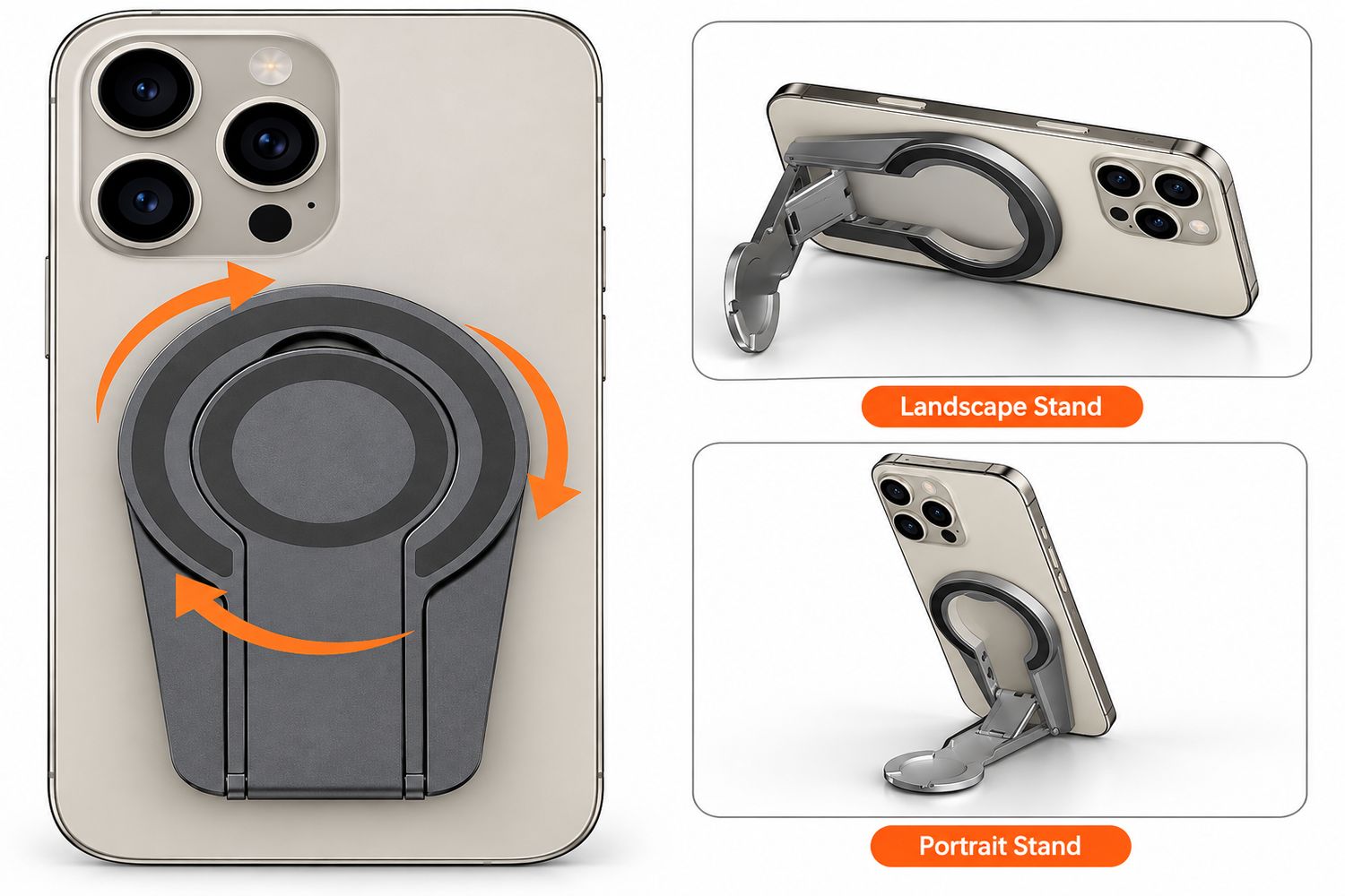 Double Sided Magnetic Rotation Adjustable Holder