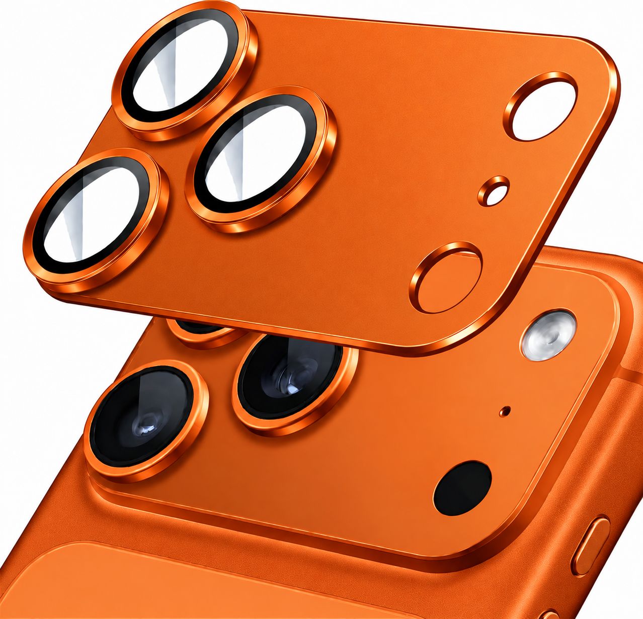 Safeplug Metal Camera Lens Protector for Iphone 17 Pro Max- Orange