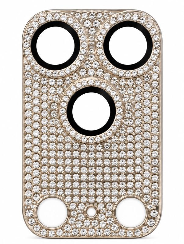 Safeplug Diamond Camera Lens Protector for 17 Pro Max- Silver