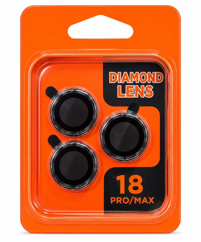 CD Camera Lens Protector for Iphone 18 Pro Max/ 18 Pro-Black