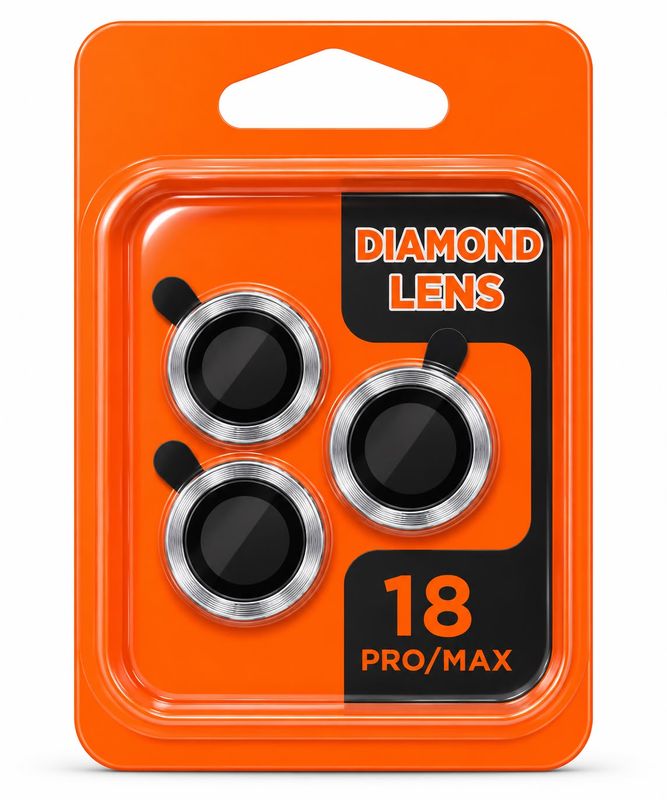 CD Camera Lens Protector for Iphone 18 Pro Max/ 18 Pro- Silver