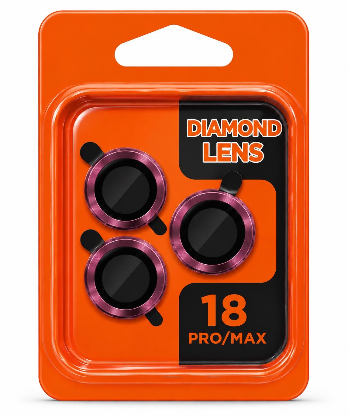 CD Camera Lens Protector for Iphone 18 Pro Max/ 18 Pro- Cherry Red