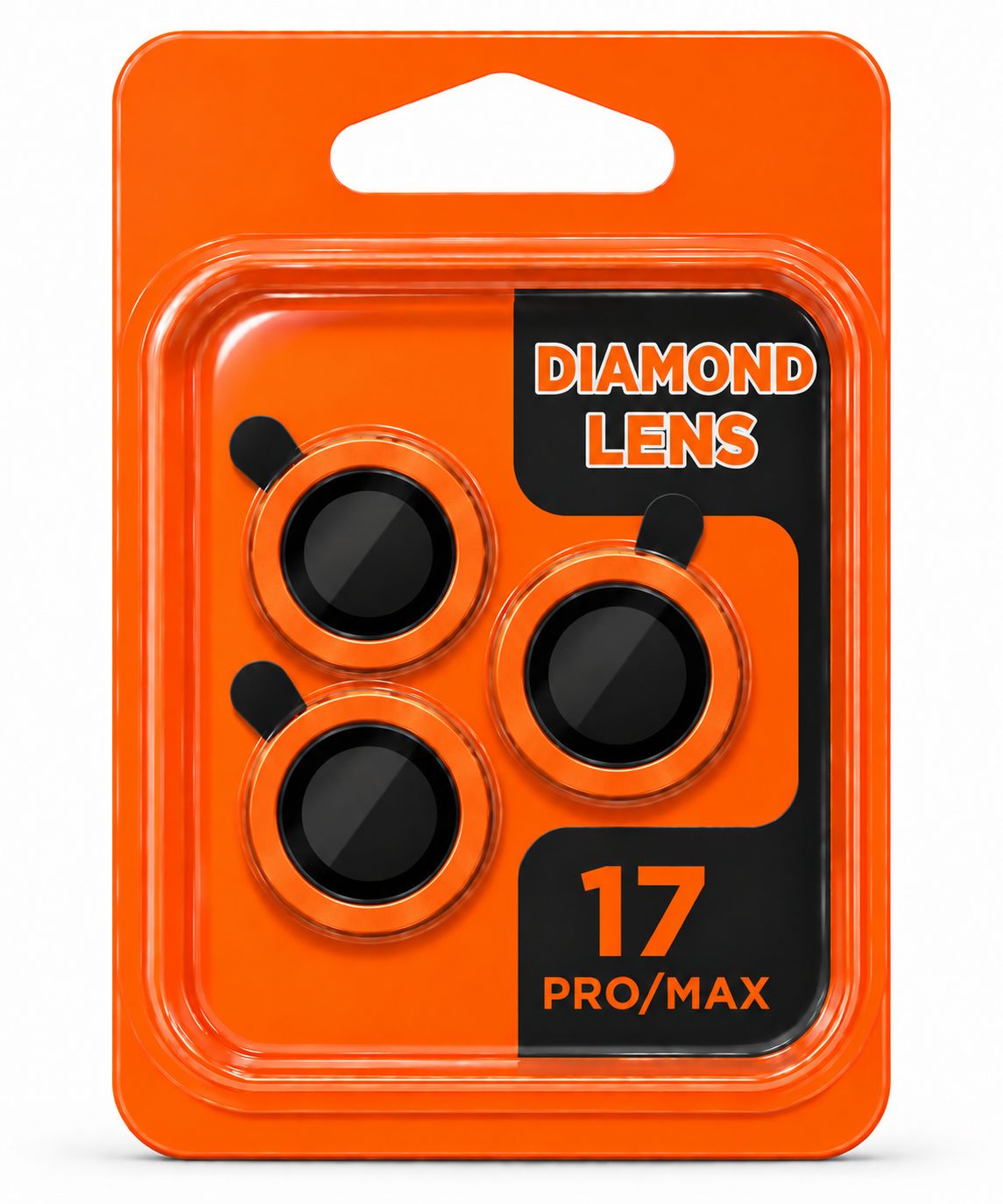 CD Camera Lens Protector for Iphone 17 Pro Max/ 17 Pro- Orange
