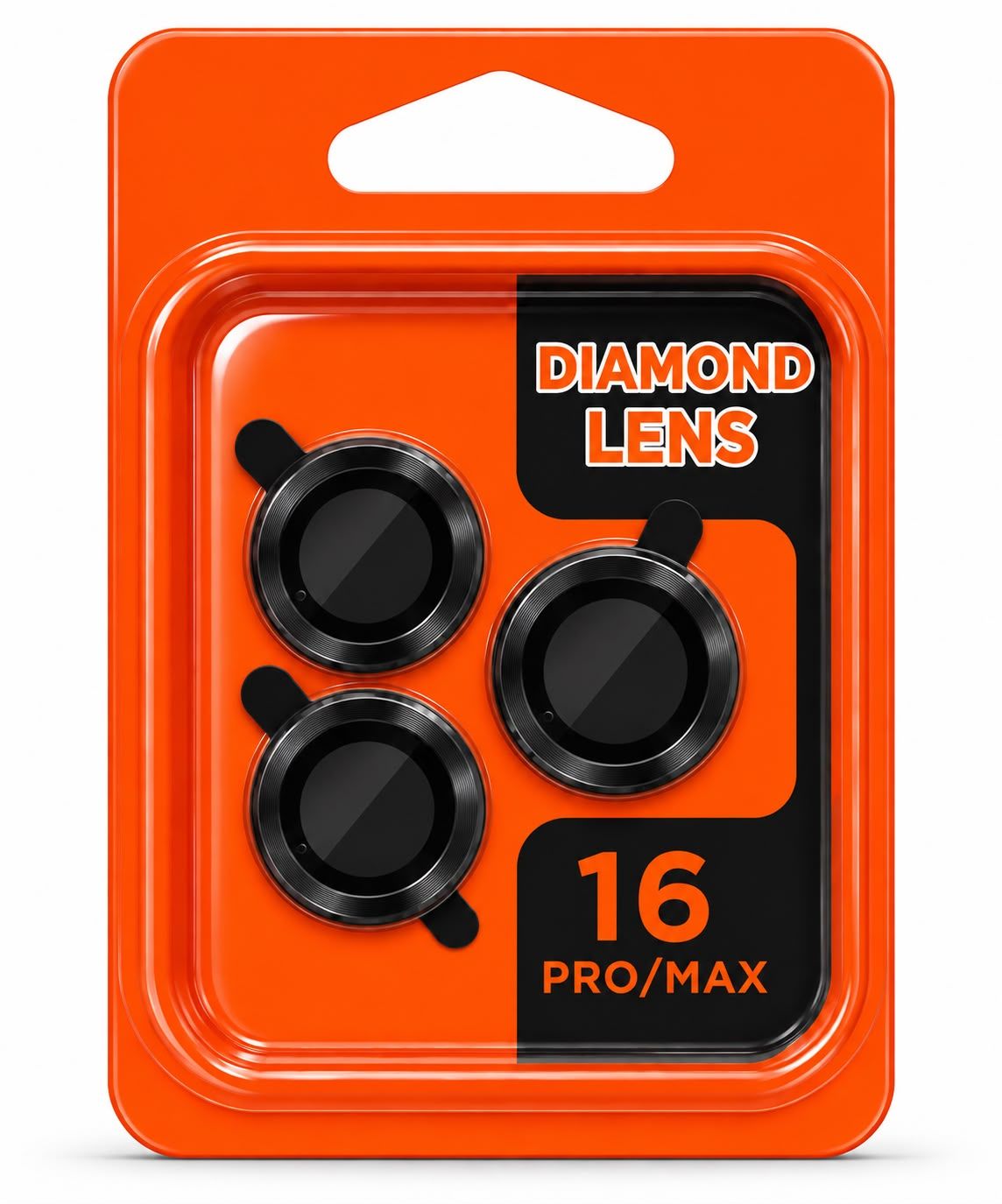 CD Camera Lens Protector for Iphone 16 Pro Max- Black