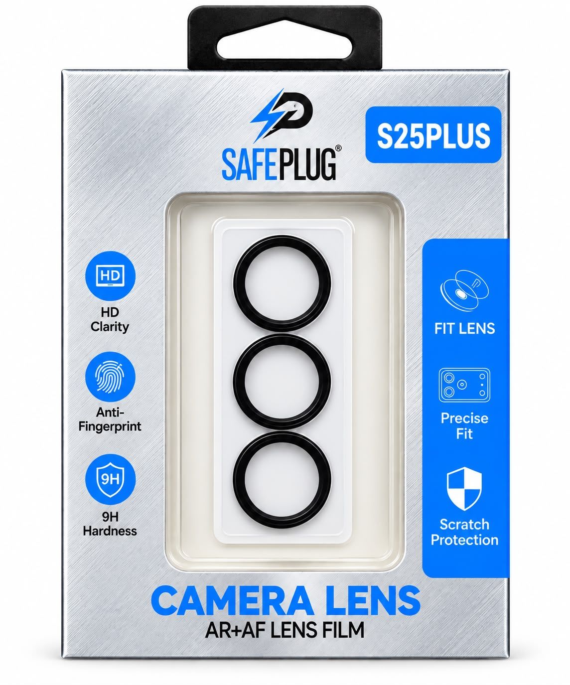 Safeplug Clear Camera Lens Protector for Samsung S25 Plus