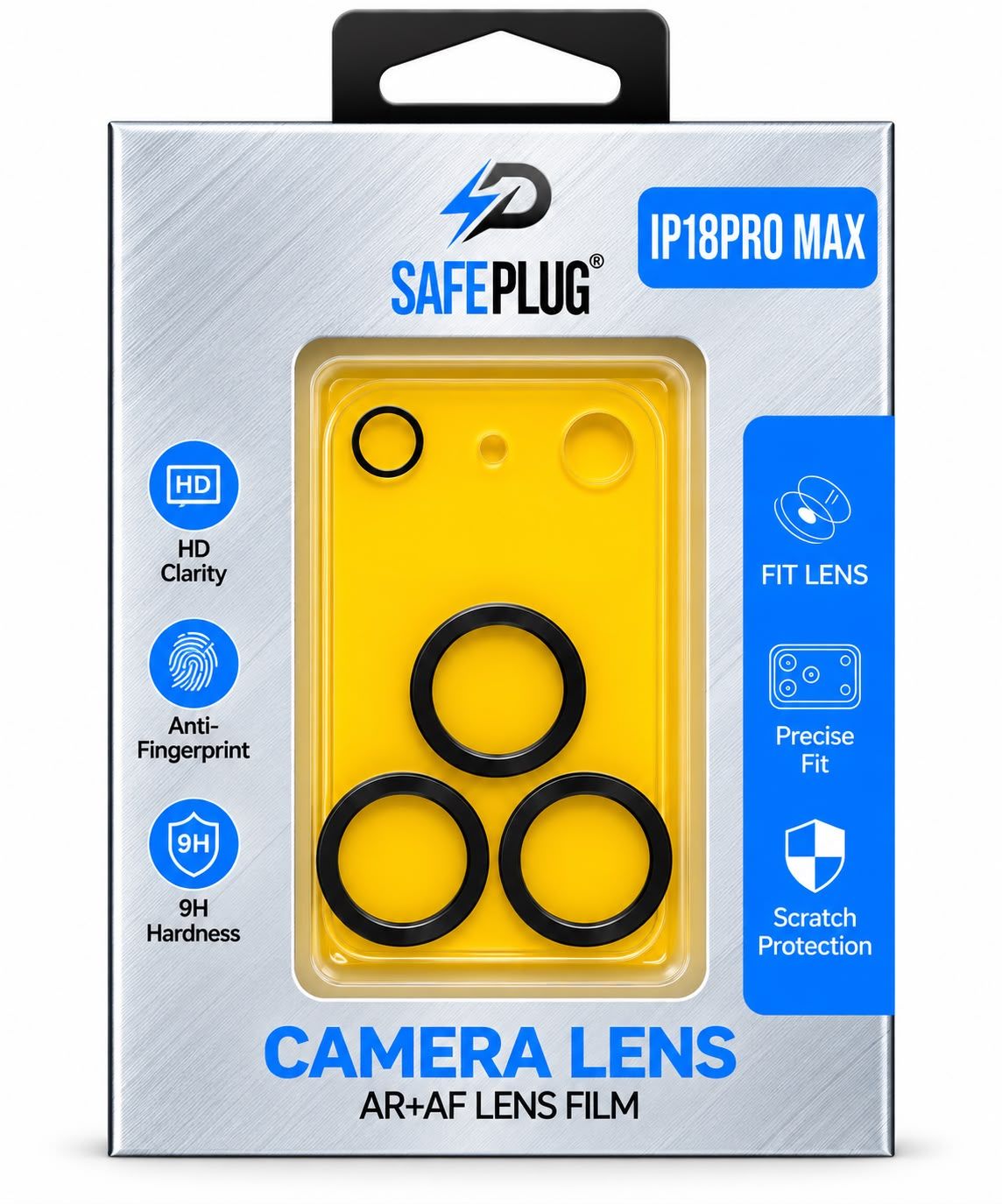 Safeplug Clear Camera Lens Protector for Iphone 18 Pro Max
