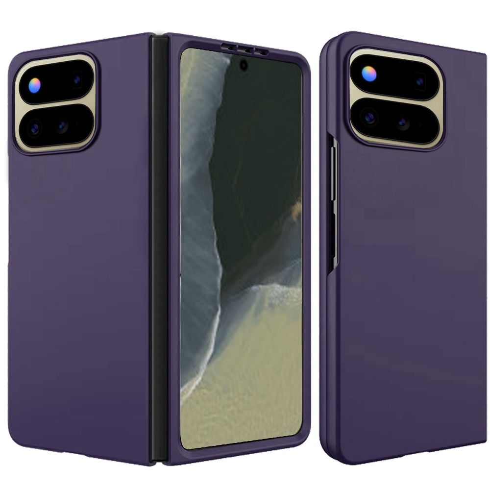 Fold Snap On Premium Matte Finish Case Cover For Google Pixel 11 Pro - Dark Purple