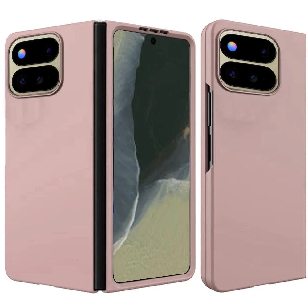 Fold Snap On Premium Matte Finish Case Cover For Google Pixel 11 Pro - Rose Gold