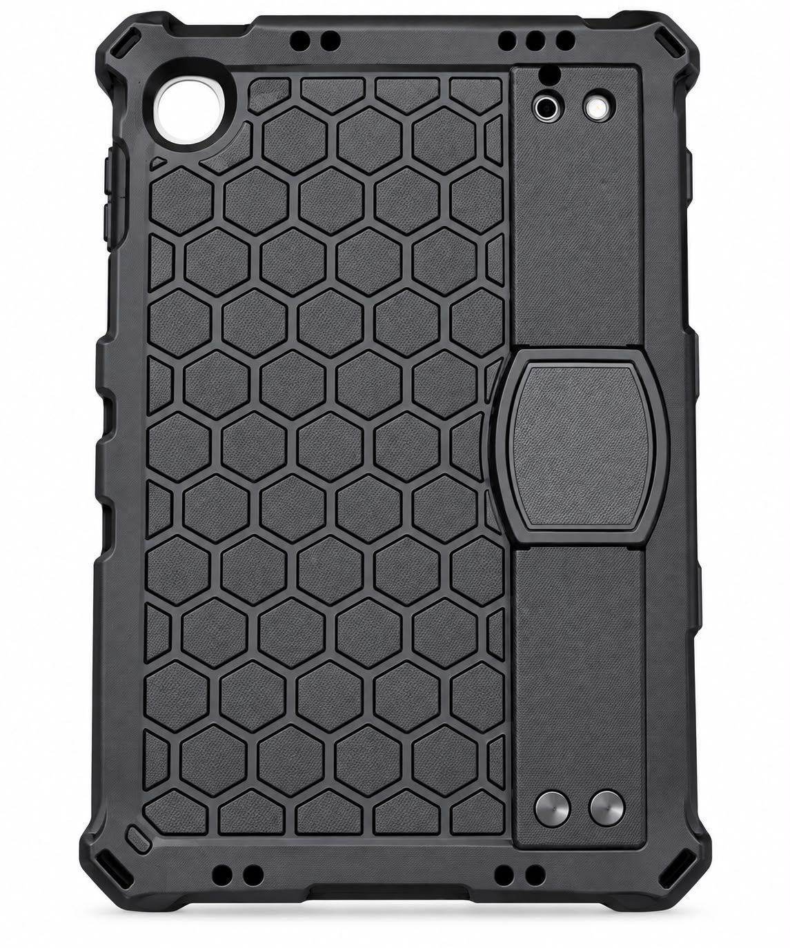Honeycomb Flat Shell  Case for Samsung A9 Plus- Black