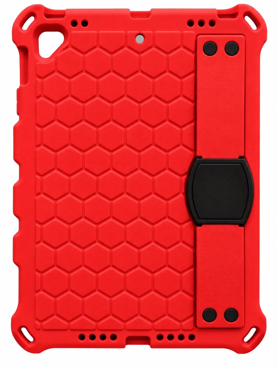 Honeycomb Flat Shell Case for Ipad 7/8/9-  Red
