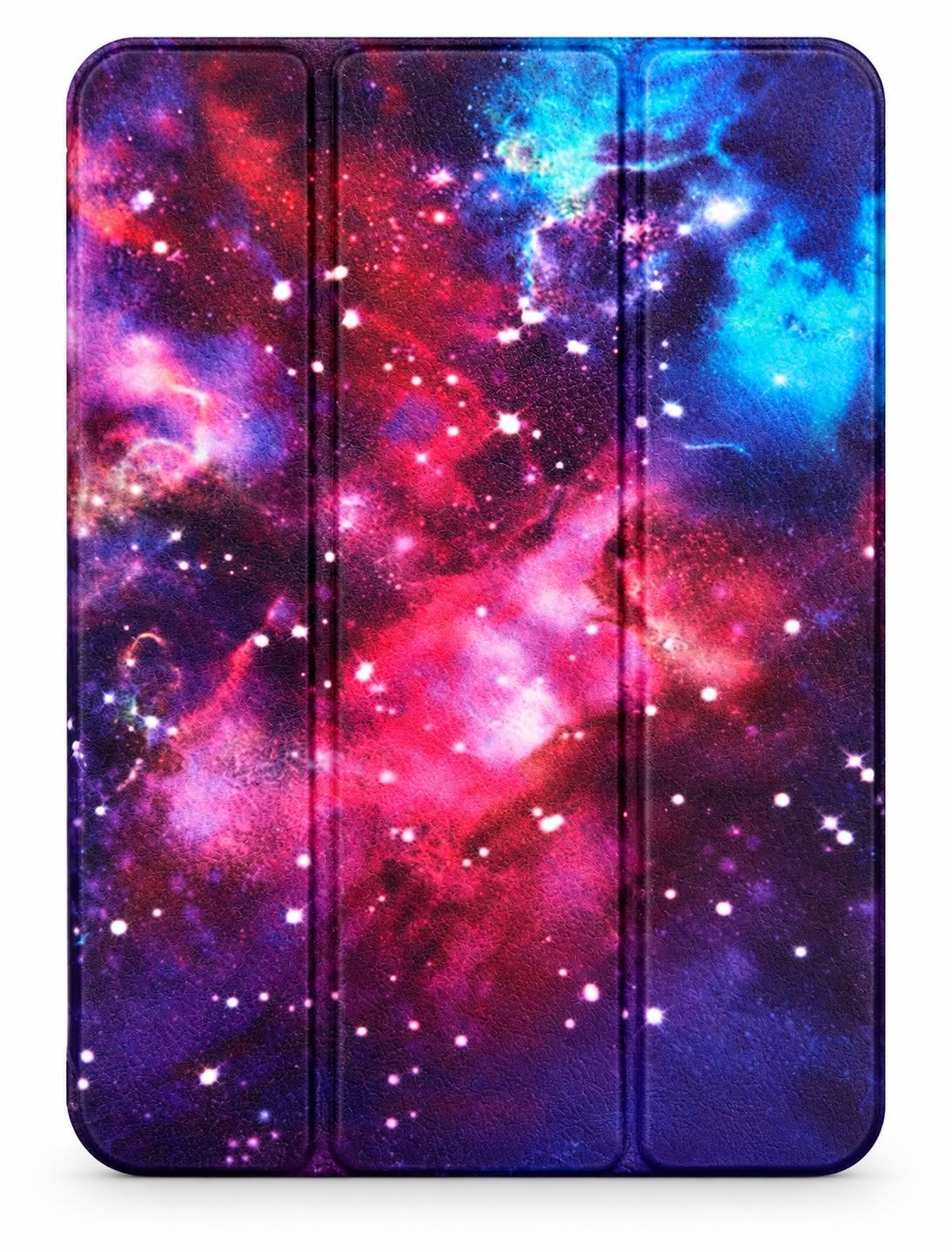 KAKUSIGA Tri-fold Printed Leather Ipad 7/8/9 Case - Galaxy