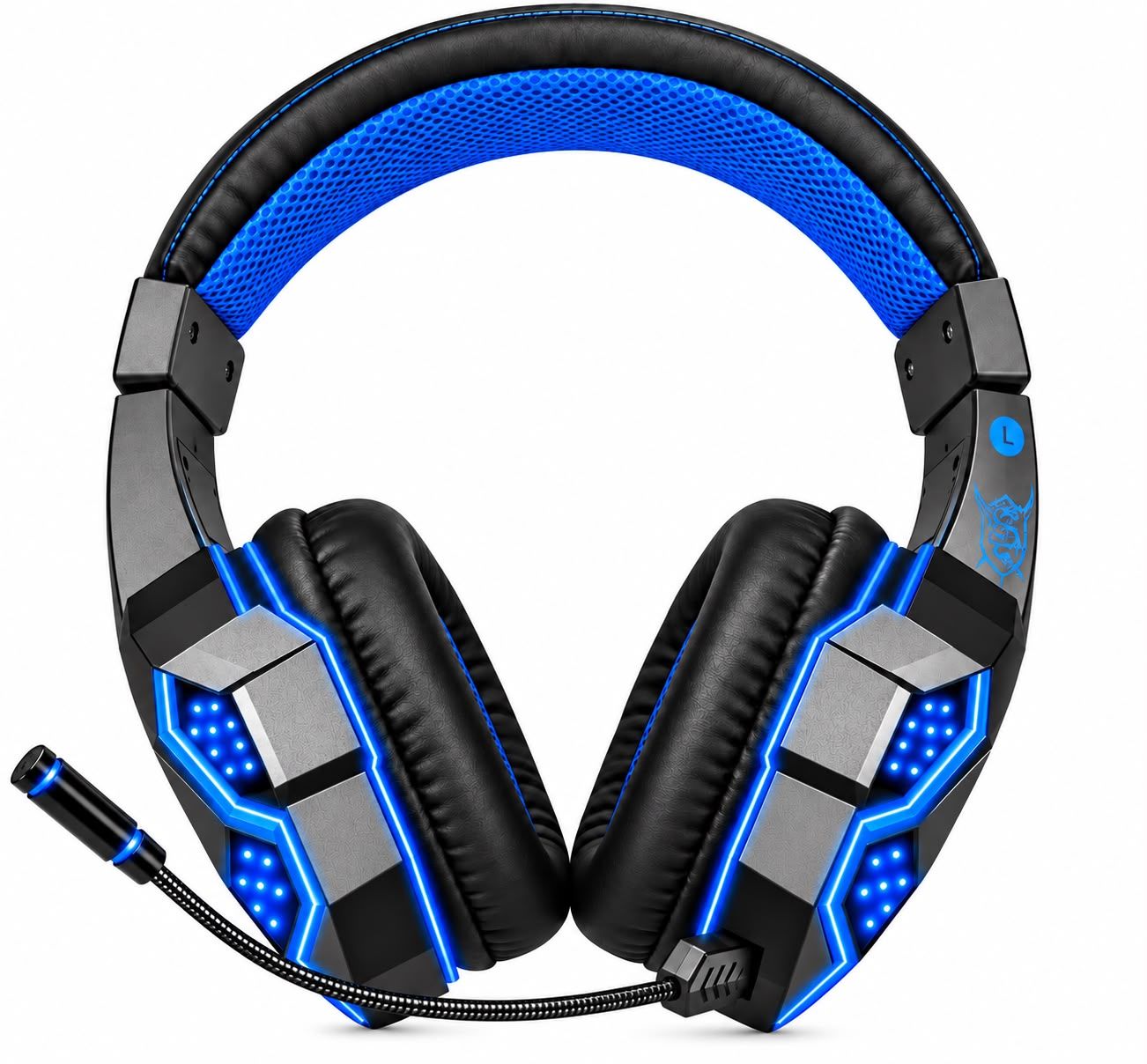 SY-T830 Dual  Mode ESports Wireless Headset-Black and Blue