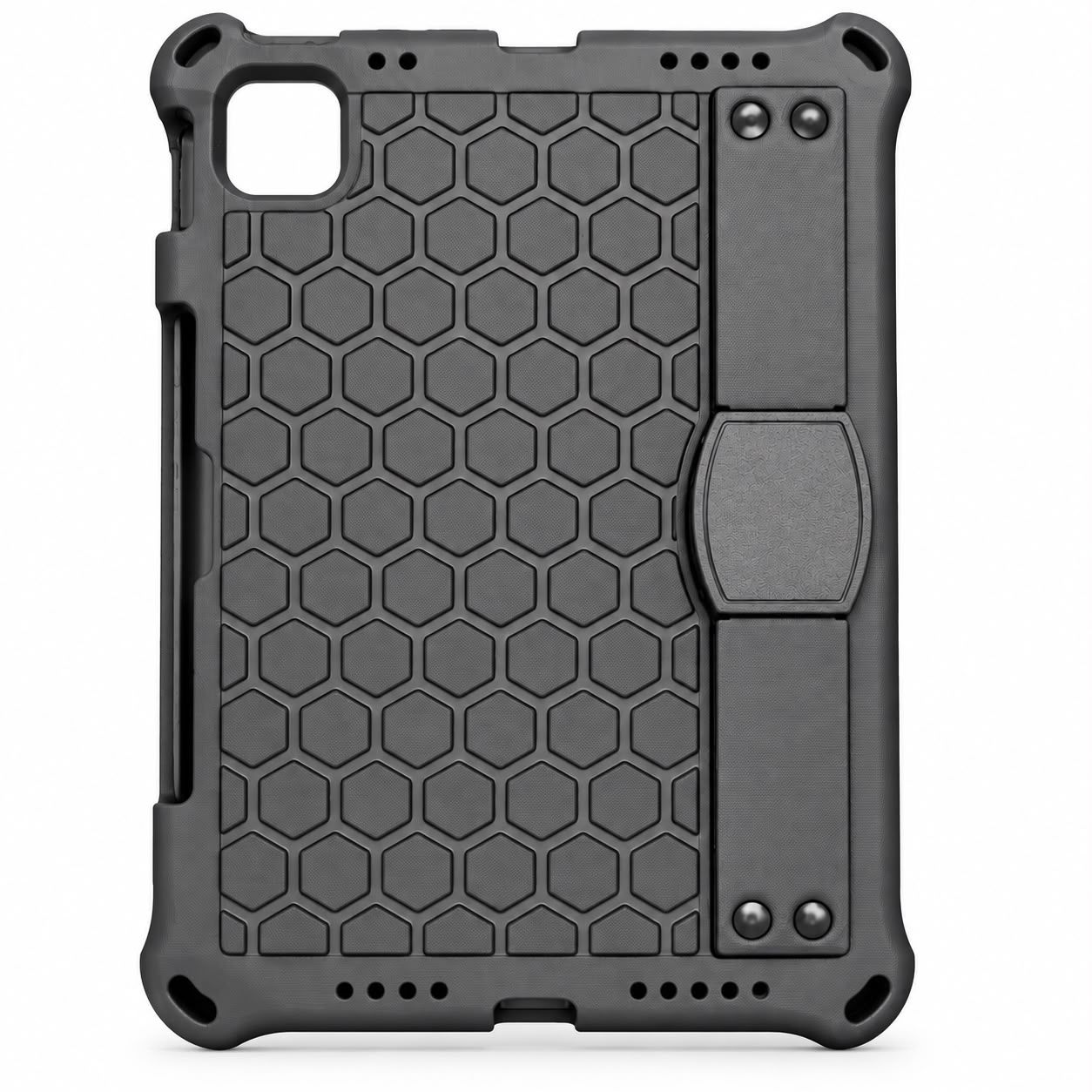 Honeycomb Flat Shell Case for Ipad 10.9th 10 Gen- Black