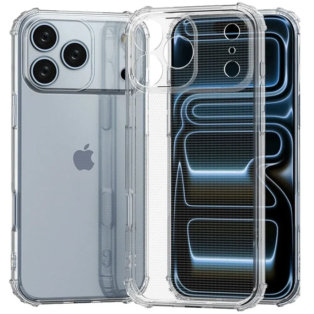 Shockproof Transparent Thick TPU Case Cover For Apple iPhone 18 Pro Max  - Clear