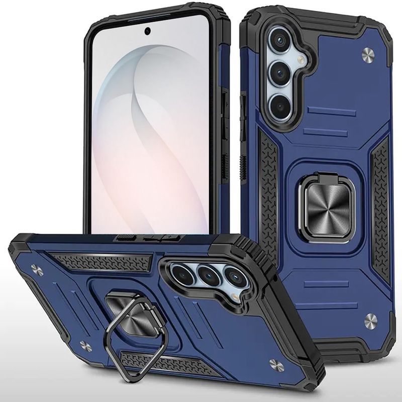 Robust Magnetic Kickstand Hybrid Case Cover For Samsung Galaxy s26 FE - Blue
