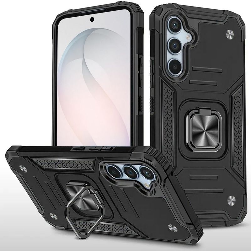 Robust Magnetic Kickstand Hybrid Case Cover For Samsung Galaxy s26 FE - Black