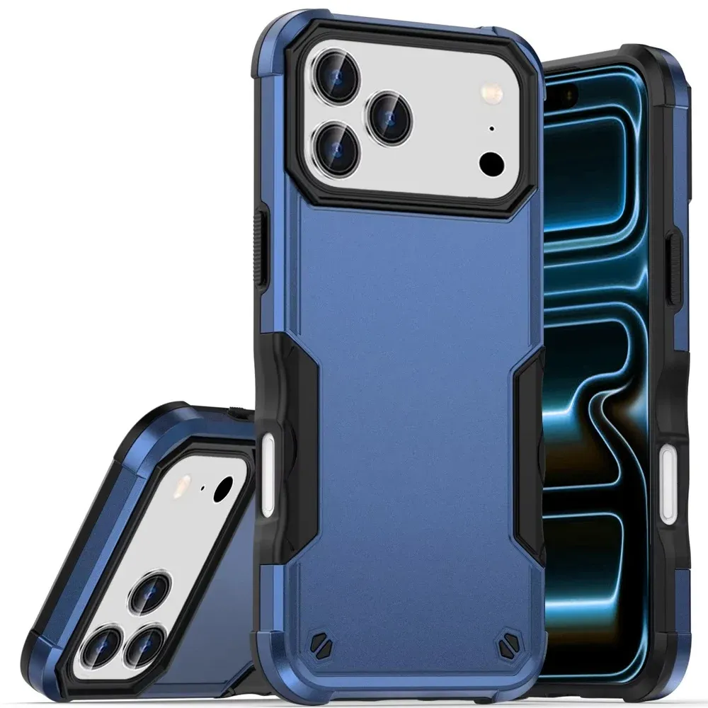 Exquisite Tough Shockproof Hybrid Case Cover For Apple iPhone 18 Pro Max- Blue