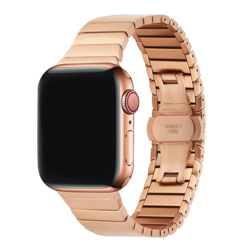 Stainless Steal Watch Band For Apple Watch Size Ultra 49/42/44/45mm - Rose Gold