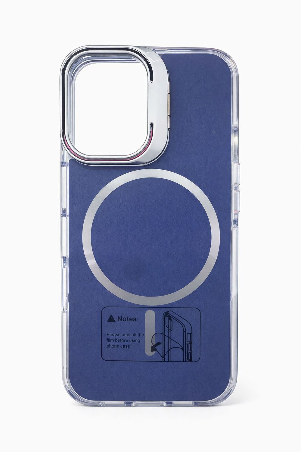 Macaron Magnetic Phone Case with Camera Kickstand for Iphone 16 - Blue