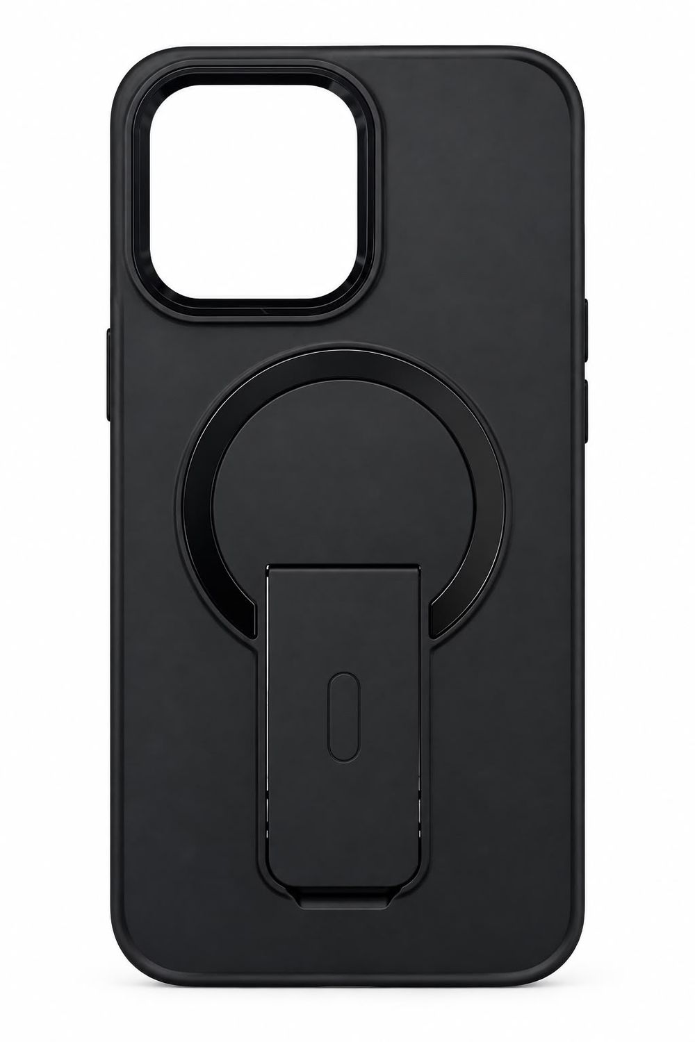 Anti-fall fulcrum bracket magnetic mobile phone case for iphone 15 Pro Max- Black