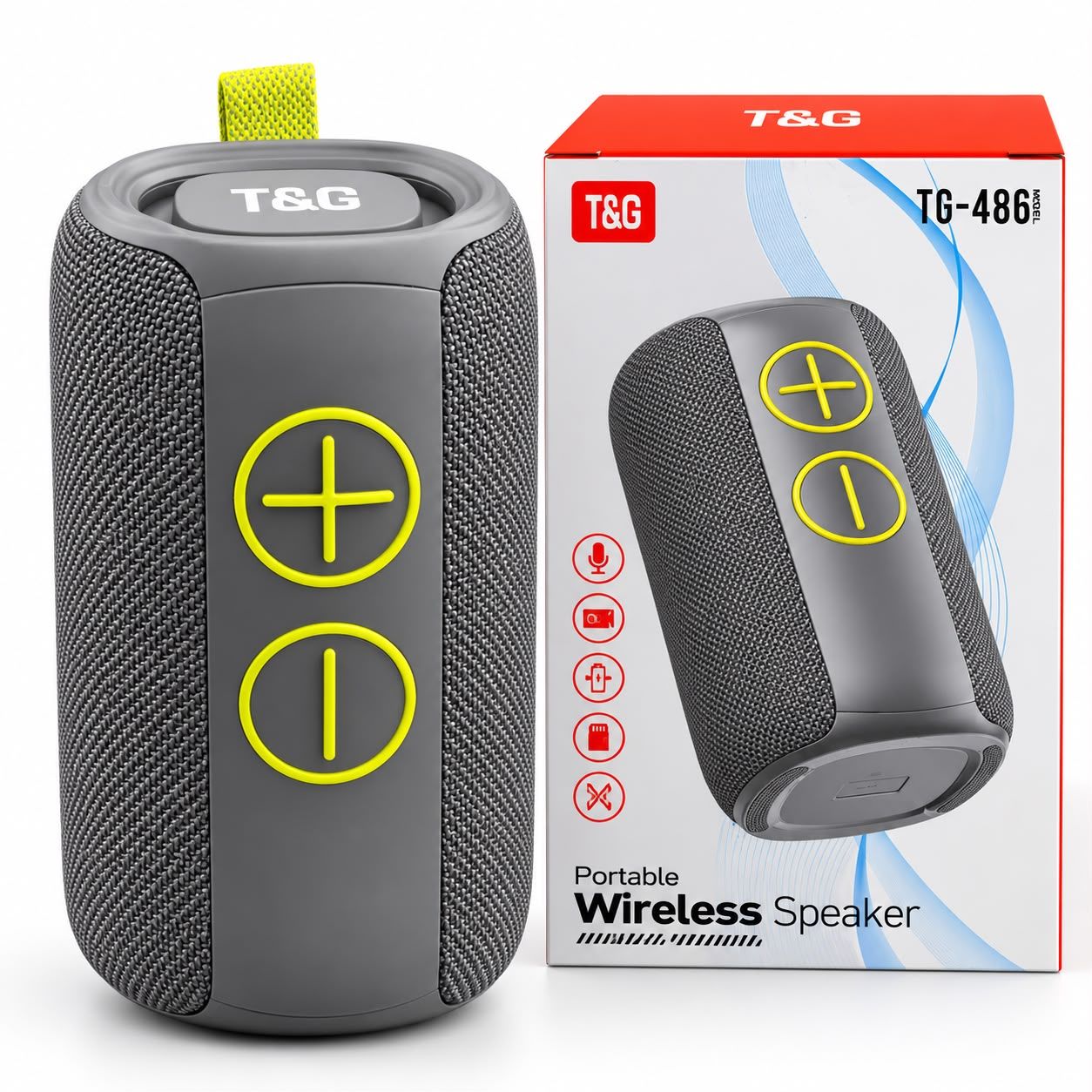 TG486 Bluetooth Speaker-Gray