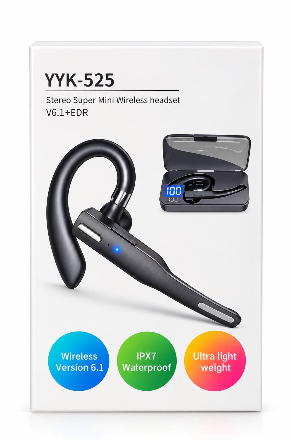 YYK-525 Stereo Super Mini Wireless Headset V6.1 + EDR
