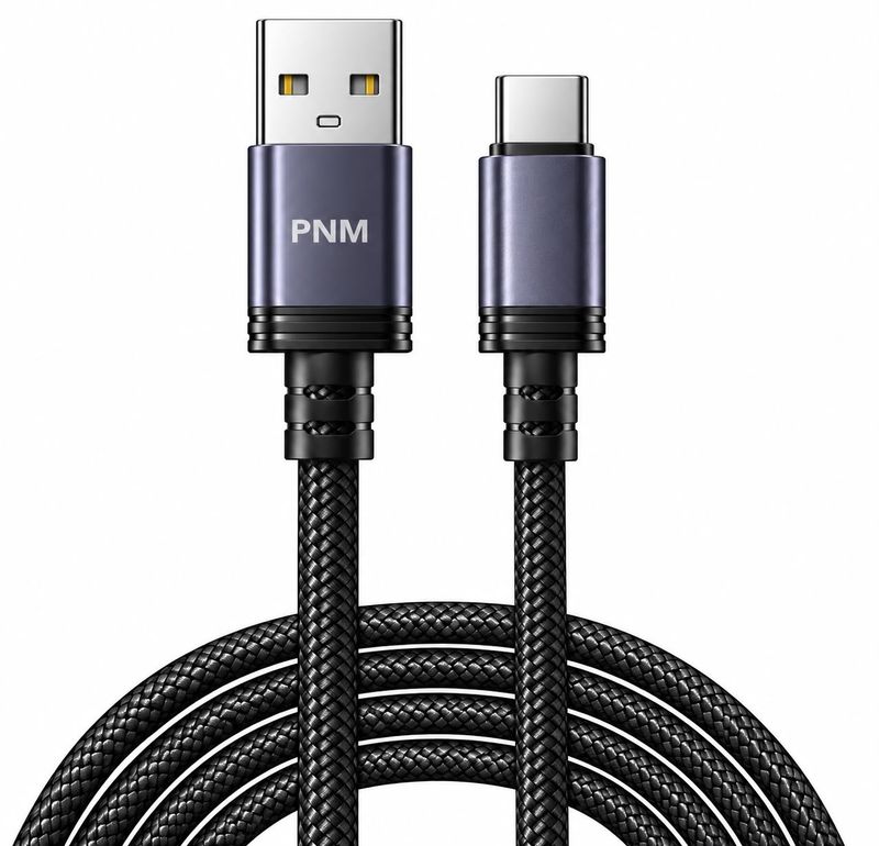 PNM Braided USB A to USB C Cable- 10FT