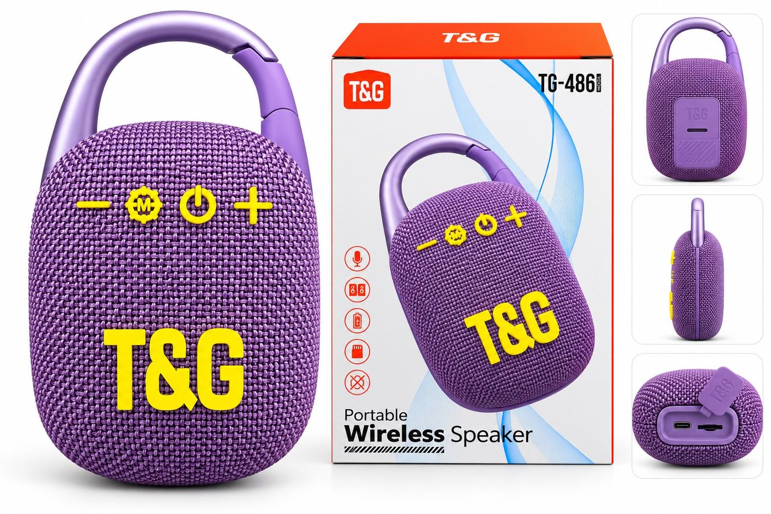 TG447 Bluetooth Speaker- Purple