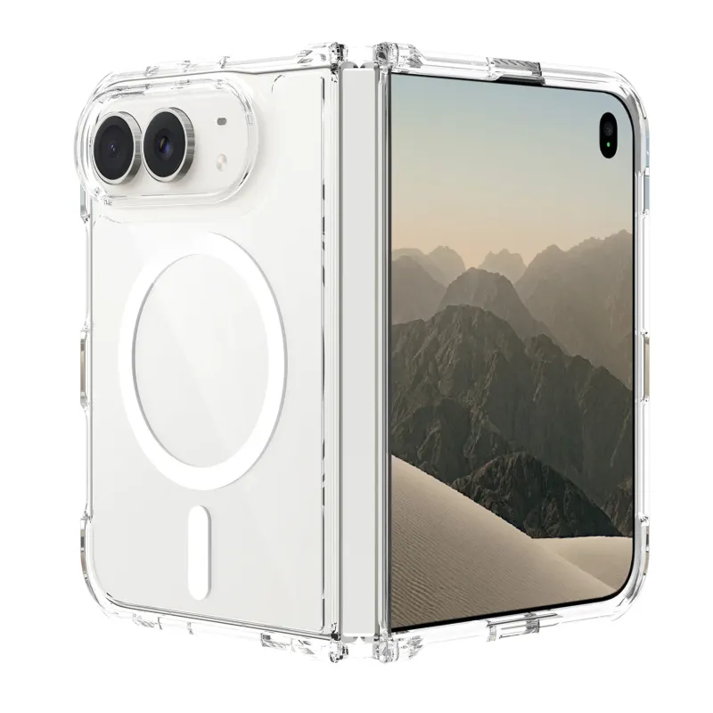 Ultra Clear Transparent Hybrid Case Cover - Clear PC + Clear TPU -IPHONE DUO