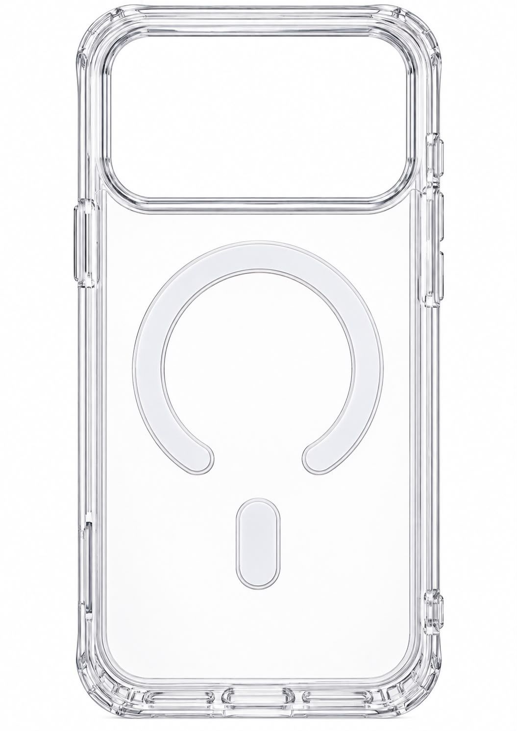 Clear Space MagSafe Cases with White Box-17 PRO MAX