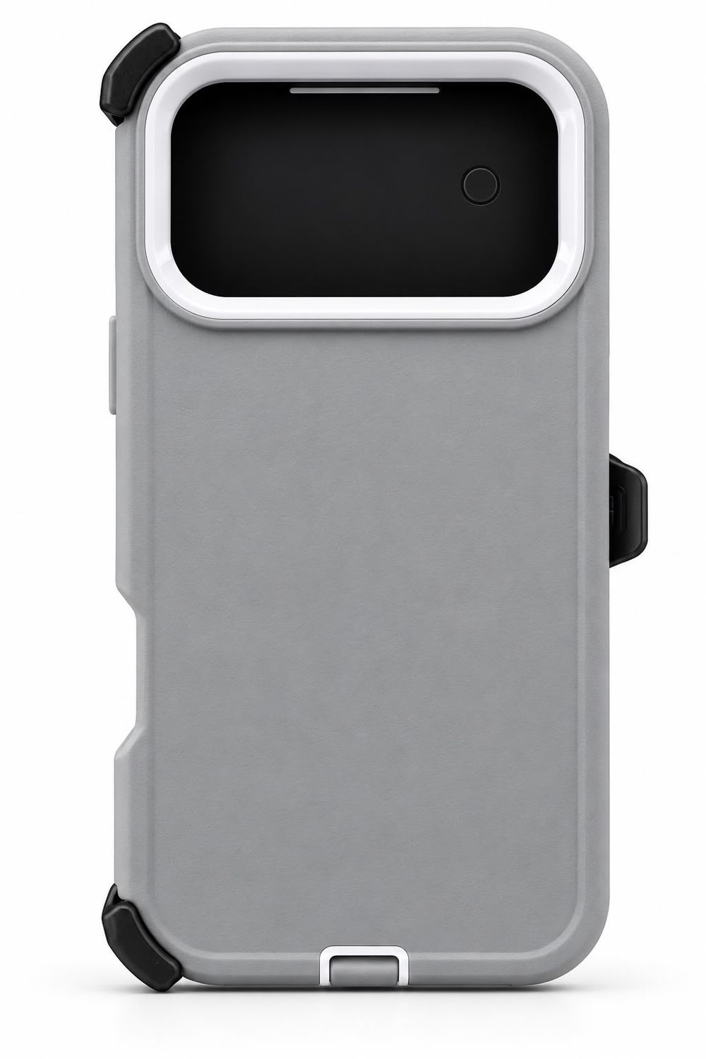Heavy Duty Case with Clip for Iphone 17 Pro Max- Gray