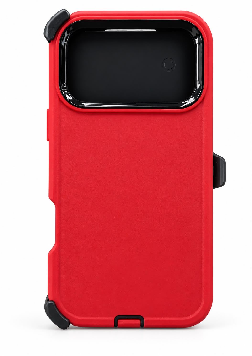 Heavy Duty Case with Clip for Iphone 17 Pro Max- Red
