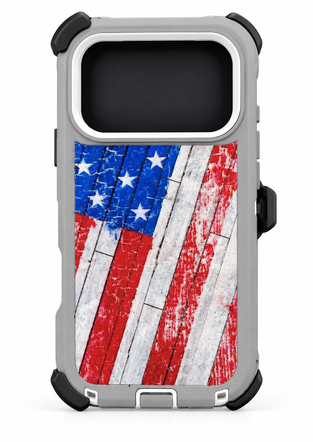 Heavy Duty American Case with Clip for Iphone 18 Pro/ 17 Pro- Black