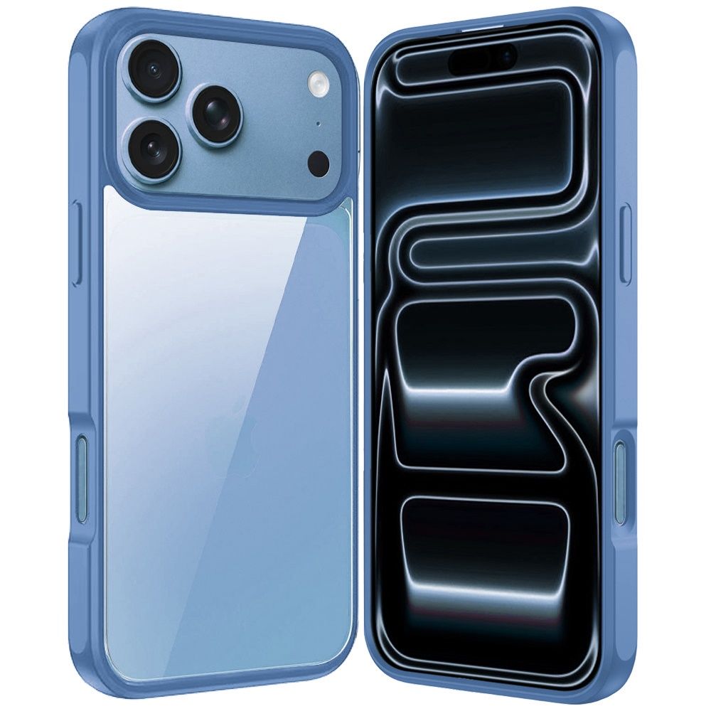 HQ Transparent Thick 2.0mm Hybrid Case For Apple iPhone 18 Pro Max - Light Blue