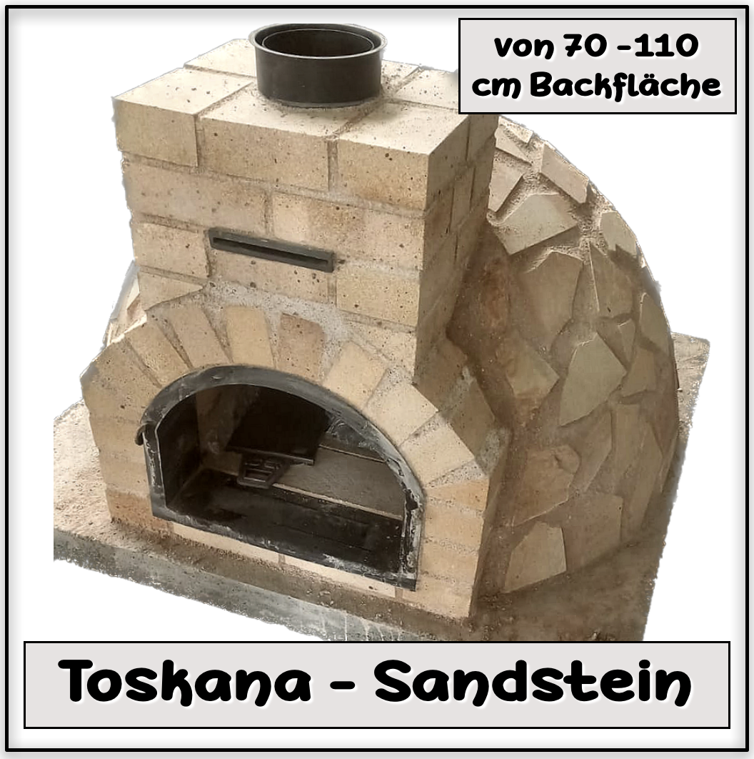 Holzbackofen Toskana - Sandstein