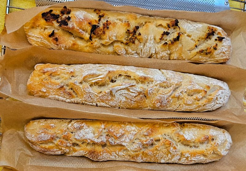 Baguette ohne Kneten