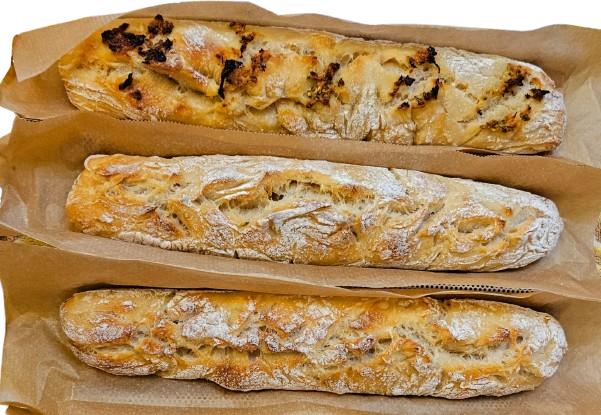 Baguette ohne Kneten