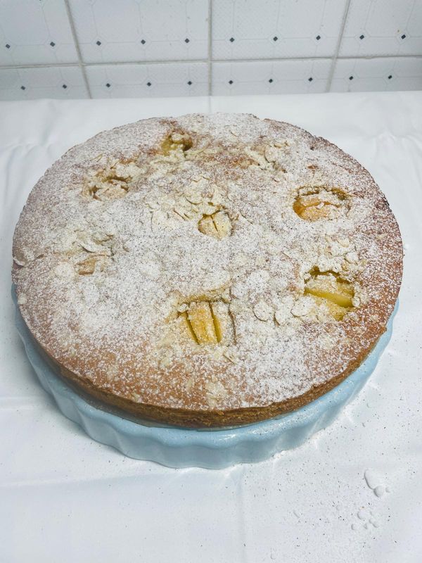 Saftiger Apfelkuchen - versunkene Äpfel