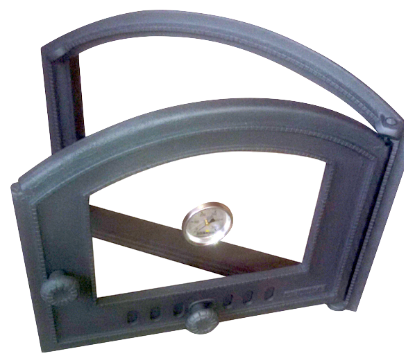 Holzbackofen 60 x 90 große Glastür - Bausatz