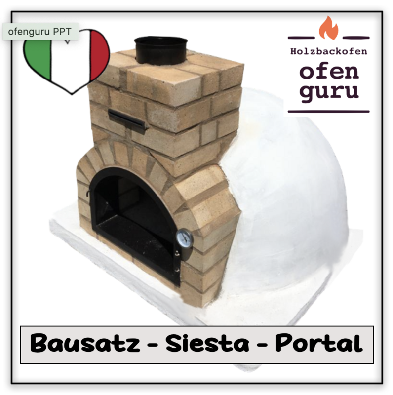 Holzbackofen Siesta / Toskana - Bausatz Portal