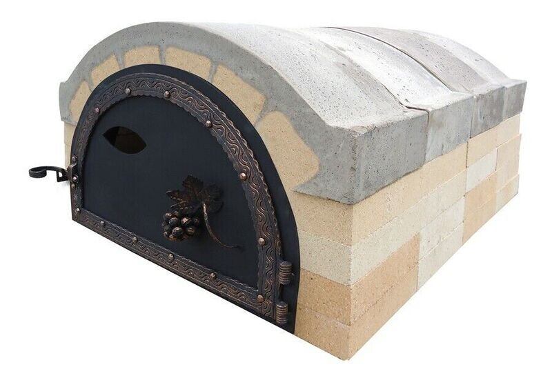 Holzbackofen 60 x 90 Tür: Weintraube - Bausatz