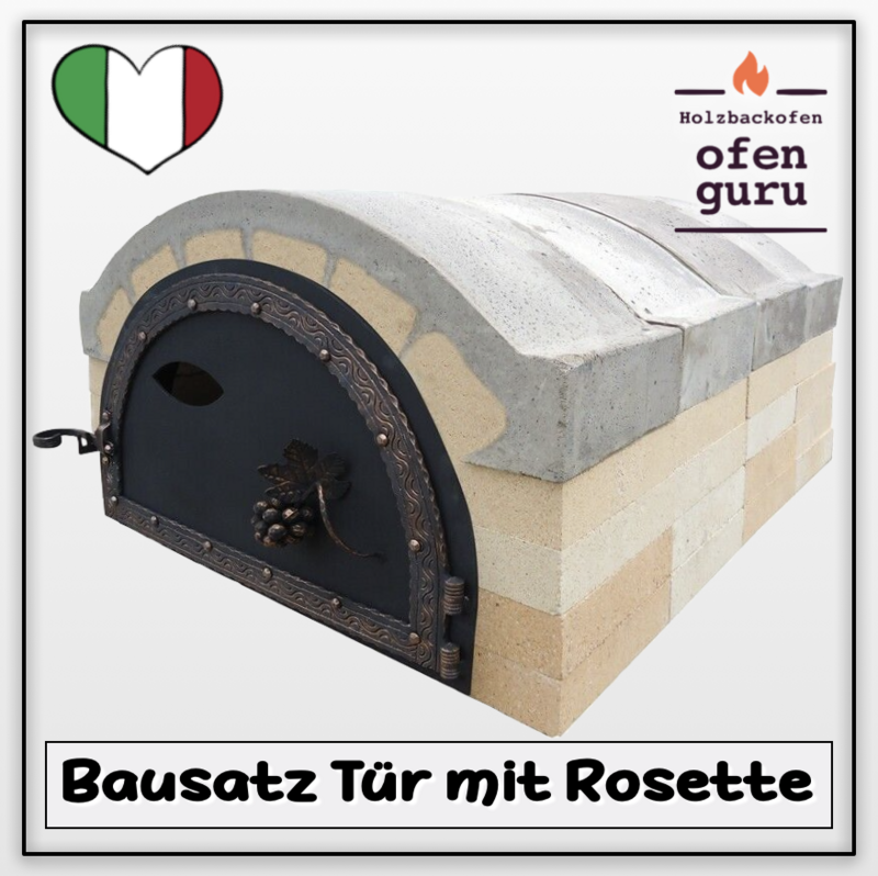 Holzbackofen 60 x 90 Tür: Weintraube - Bausatz