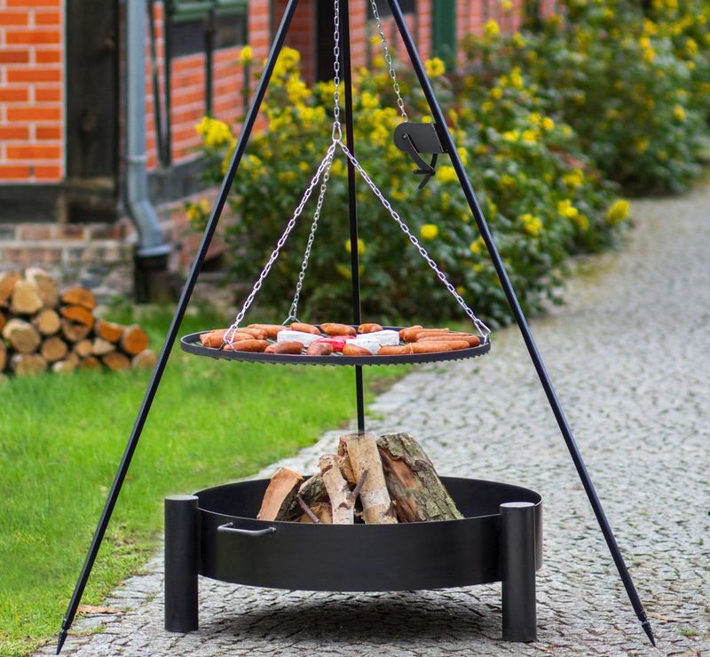 SET: Schwenkgrill + Feuerschale “HAITI” 60cm
