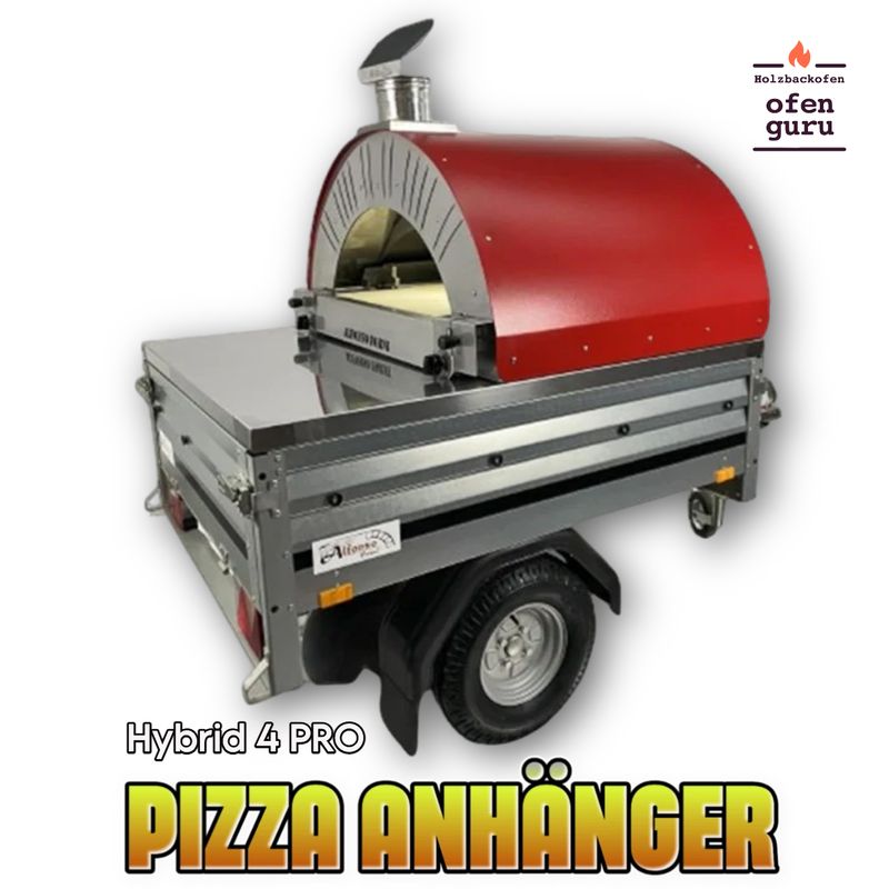 Pizza Anhänger Hybrid 4 Pizzen PRO