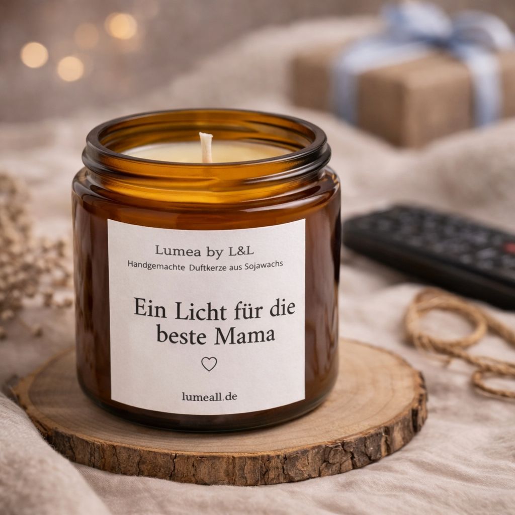 Duftkerze "Ein Licht für die beste Mama"